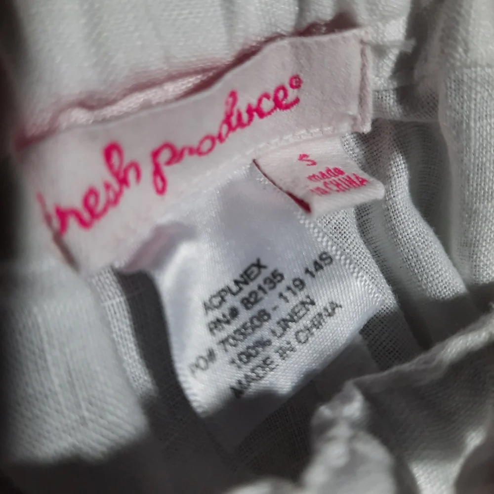 Fresh Produce 'Expedition' White Linen Wide Leg Crop/Capri NWT SZ S - Picture 6 of 7